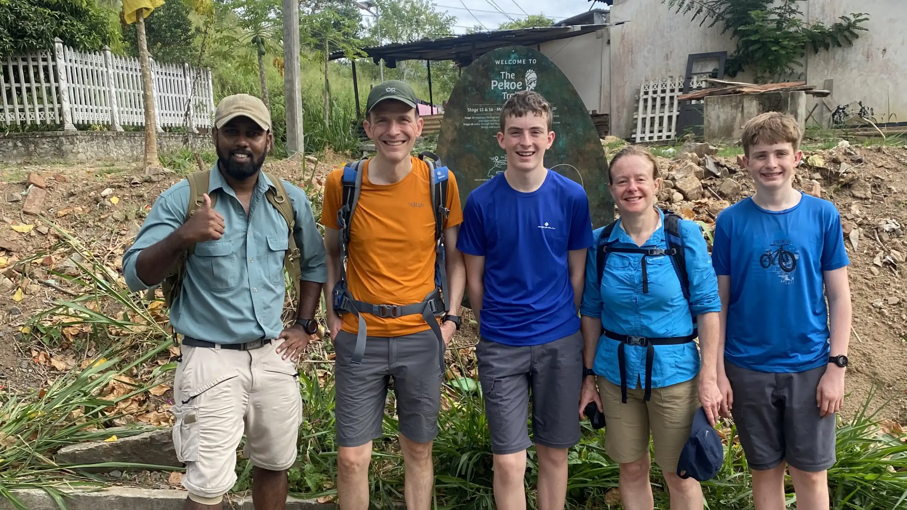 Local Guide Thiwanka Rathnasekara with international travelers